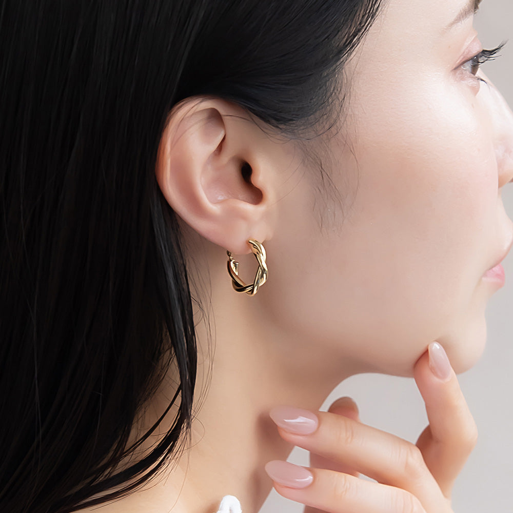 Twisted Hoop Earrings