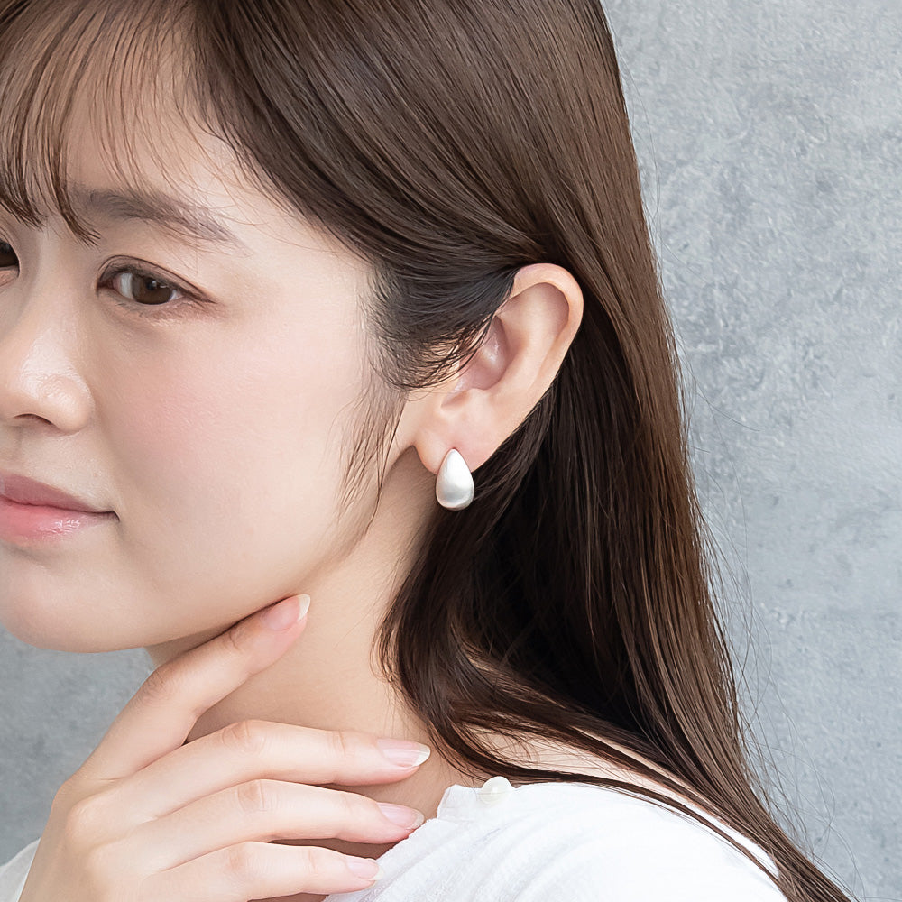 Teardrop Half Hoop Earrings