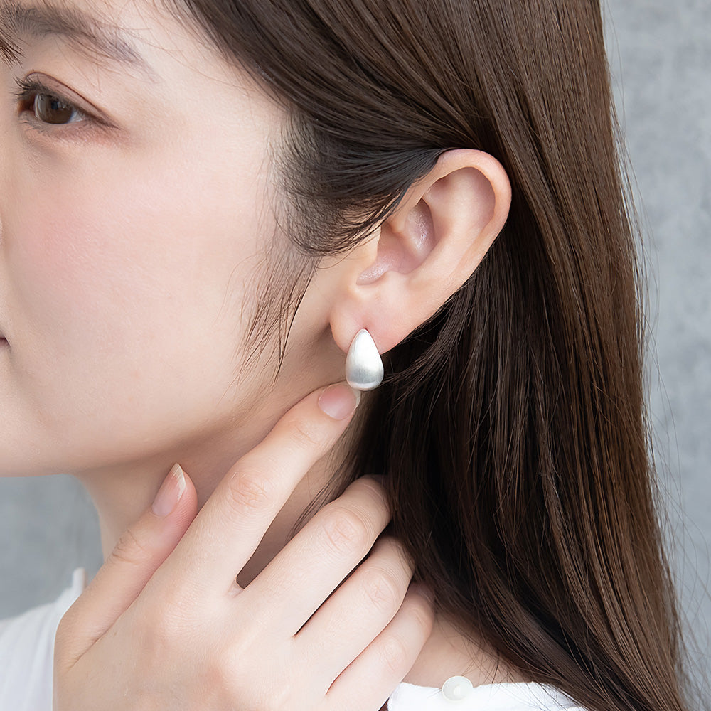 Teardrop Half Hoop Earrings