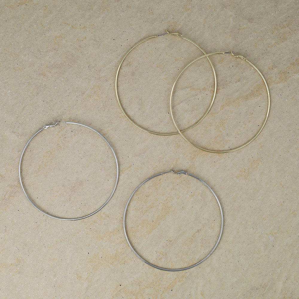 Everyday 80mm Hoop Earrings