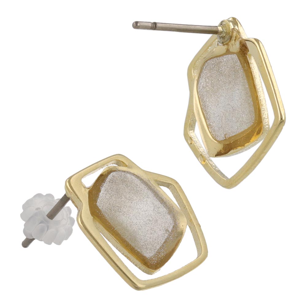 Glittering Geometric Stud Earrings
