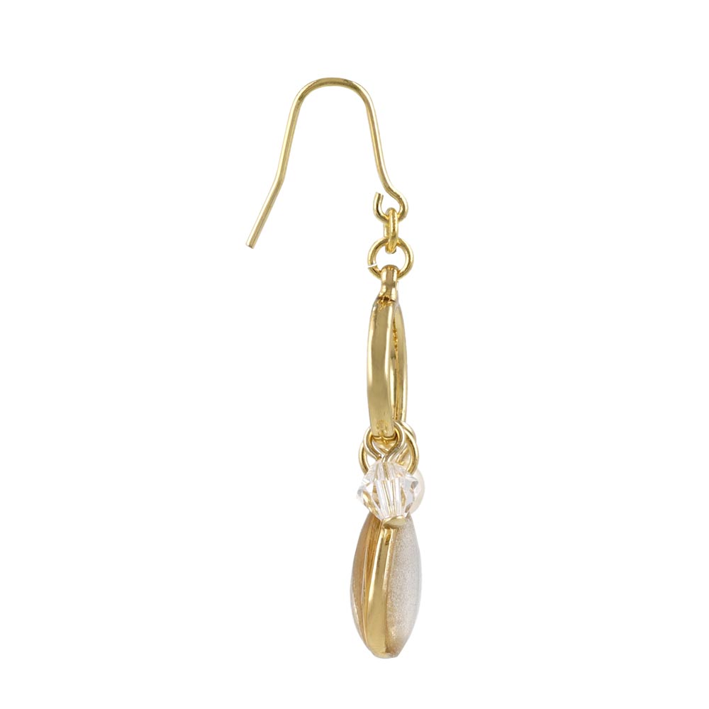 Glittering Teardrop Cluster Earrings