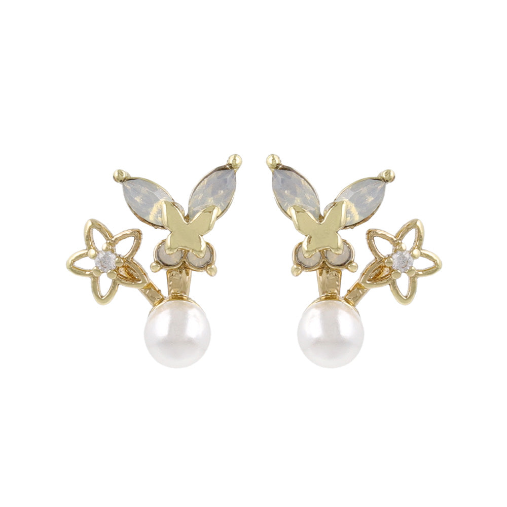 Butterfly Cluster Stud Earrings