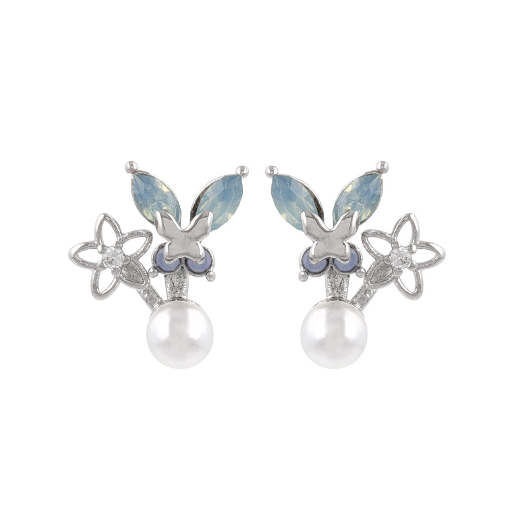 Butterfly Cluster Stud Earrings