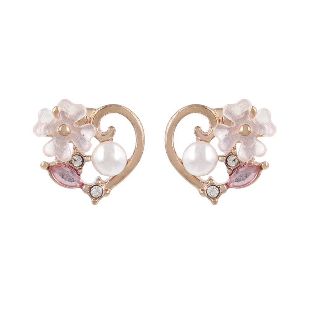 Heart Cluster Stud Earrings