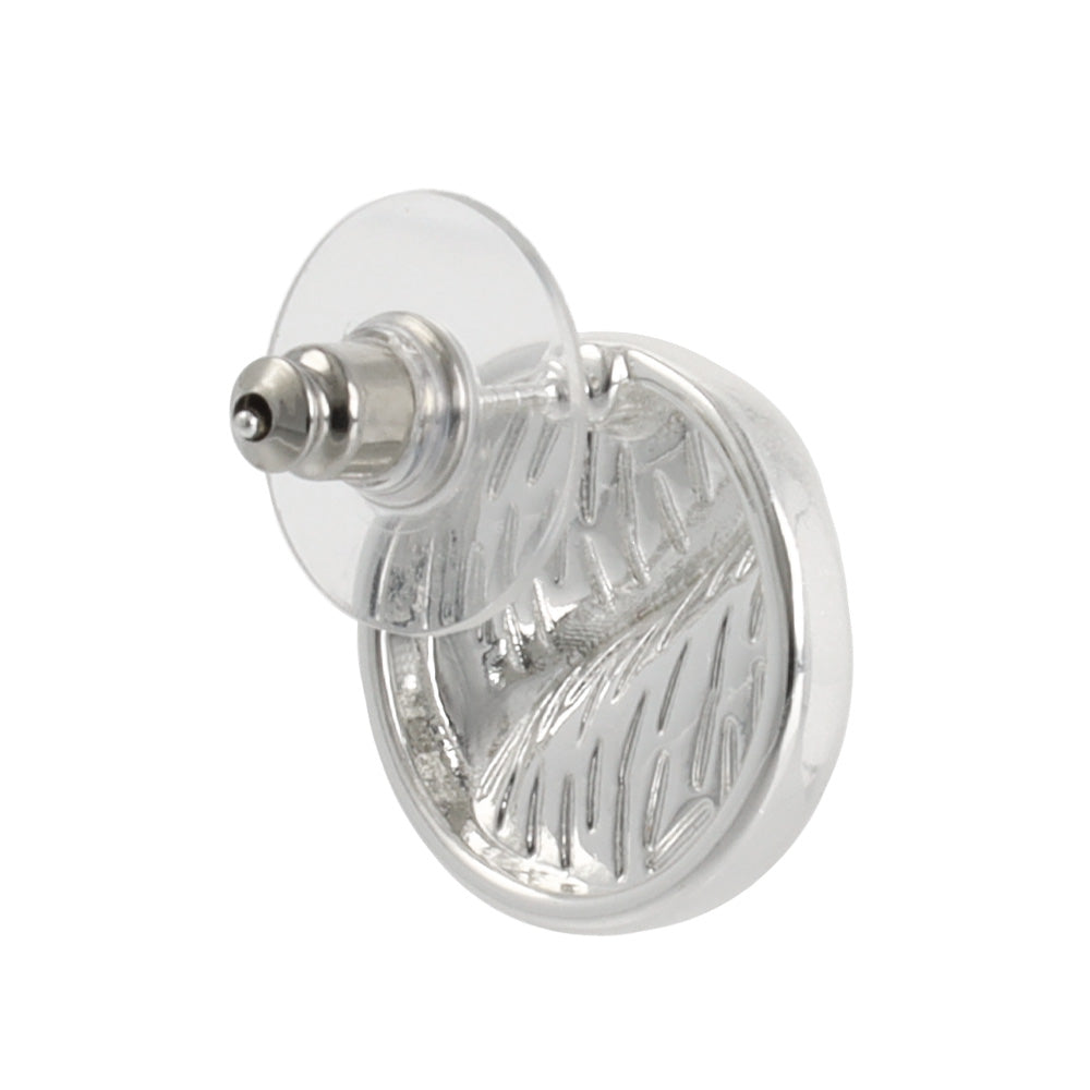 Organic Disc Stud Earrings