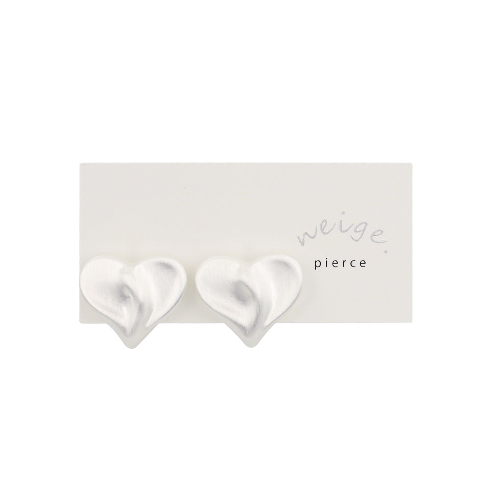 Organic Heart Stud Earrings