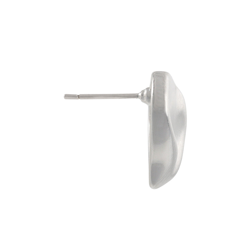 Organic Heart Stud Earrings