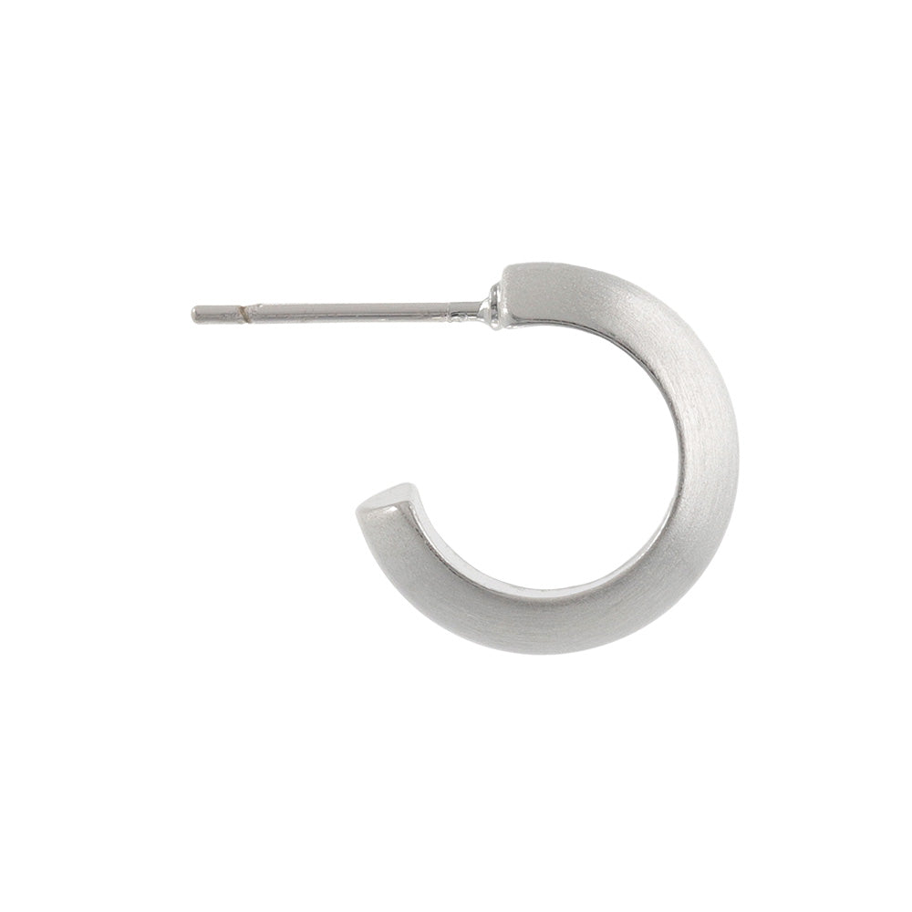 Wide Dome Hoop Earrings