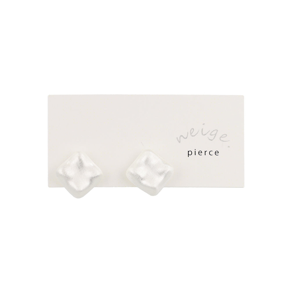 Organic Square Stud Earrings