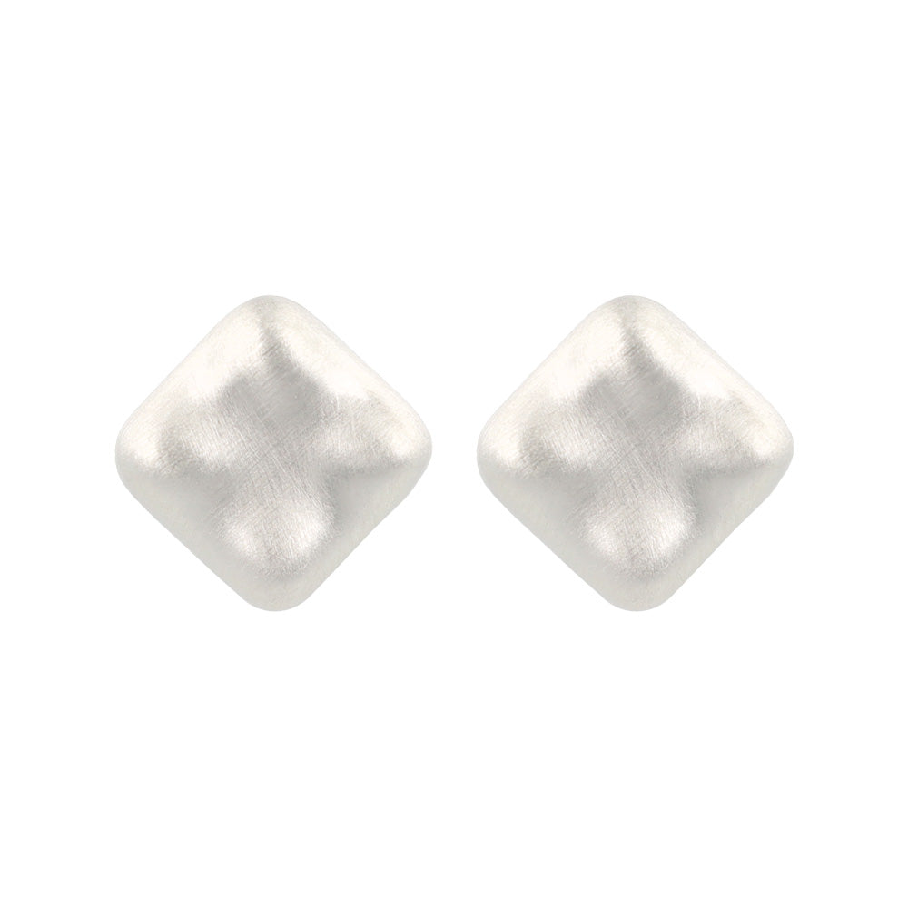Organic Square Stud Earrings