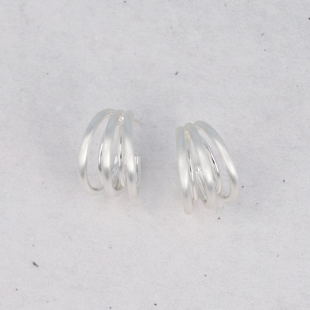 Multi Strand Hoop Earrings