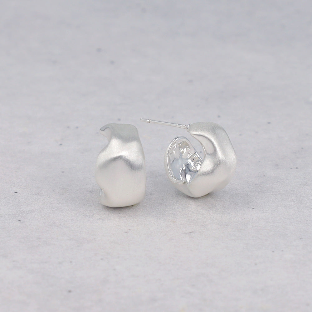 Organic Wide Hoop Earrings