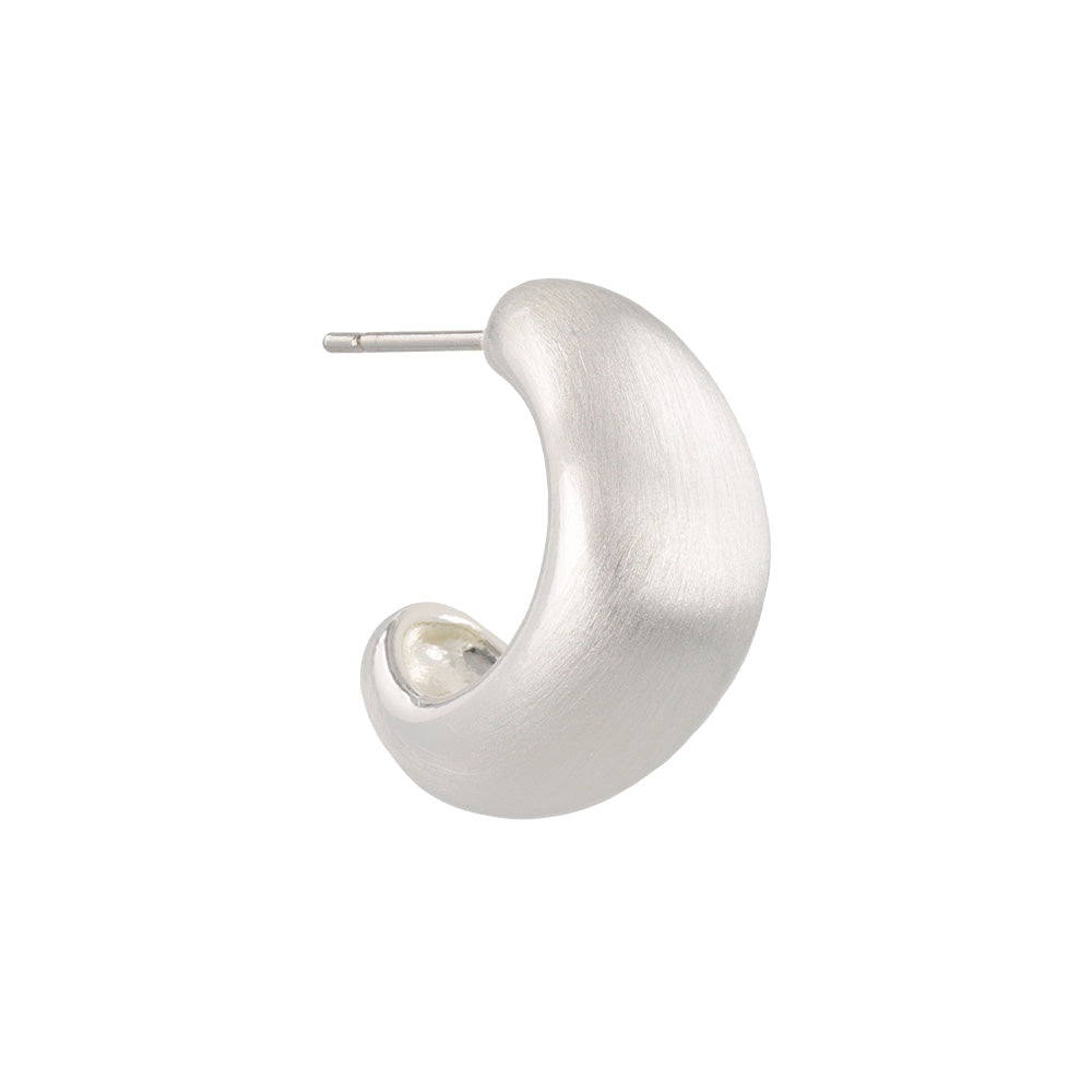 Angular Dome Hoop Earrings