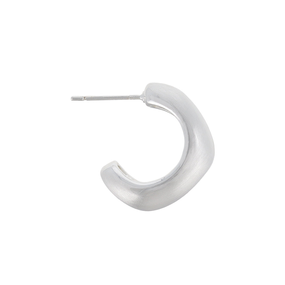 Angular Dome Hoop Earrings