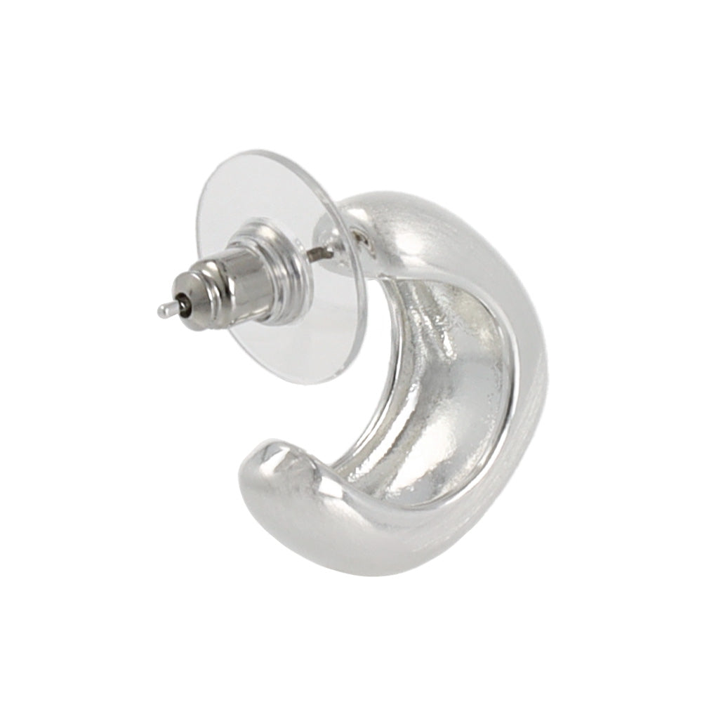 Angular Dome Hoop Earrings