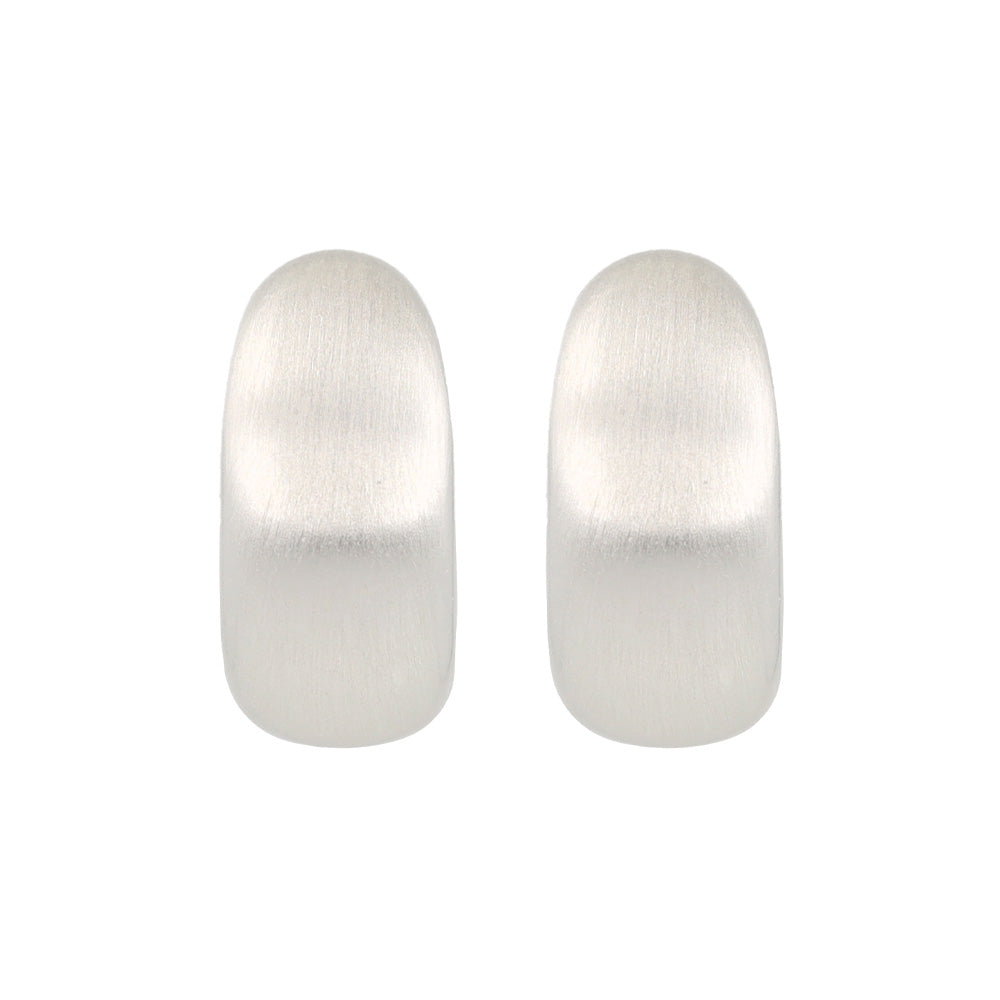 Angular Dome Hoop Earrings