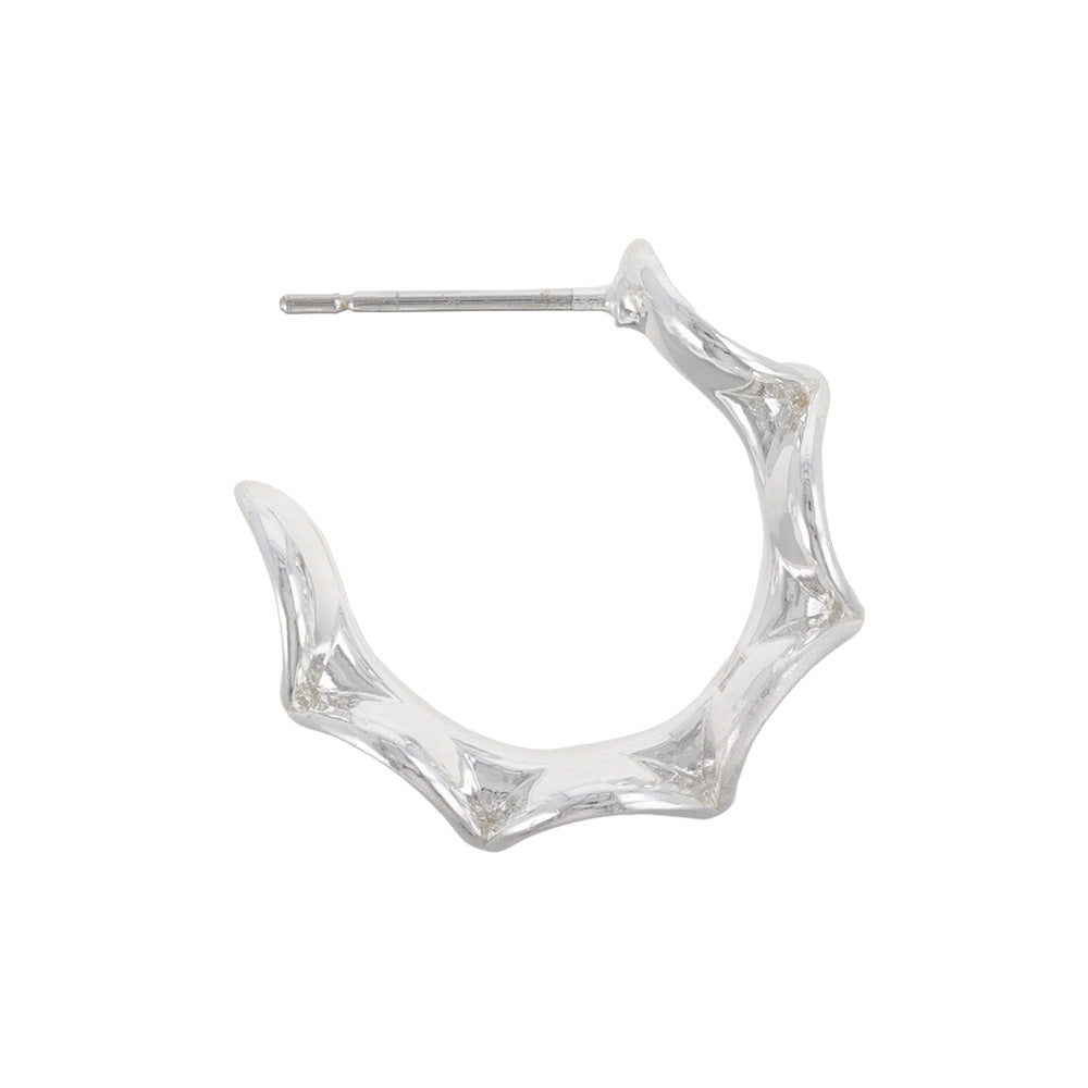 Wide Dot Hoop Earrings