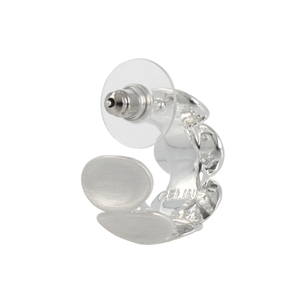 Wide Dot Hoop Earrings