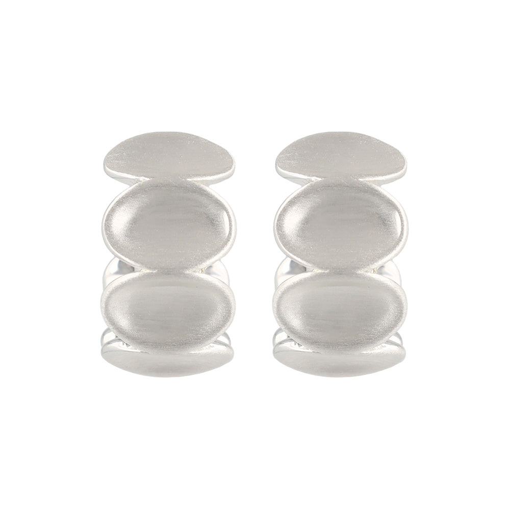 Wide Dot Hoop Earrings