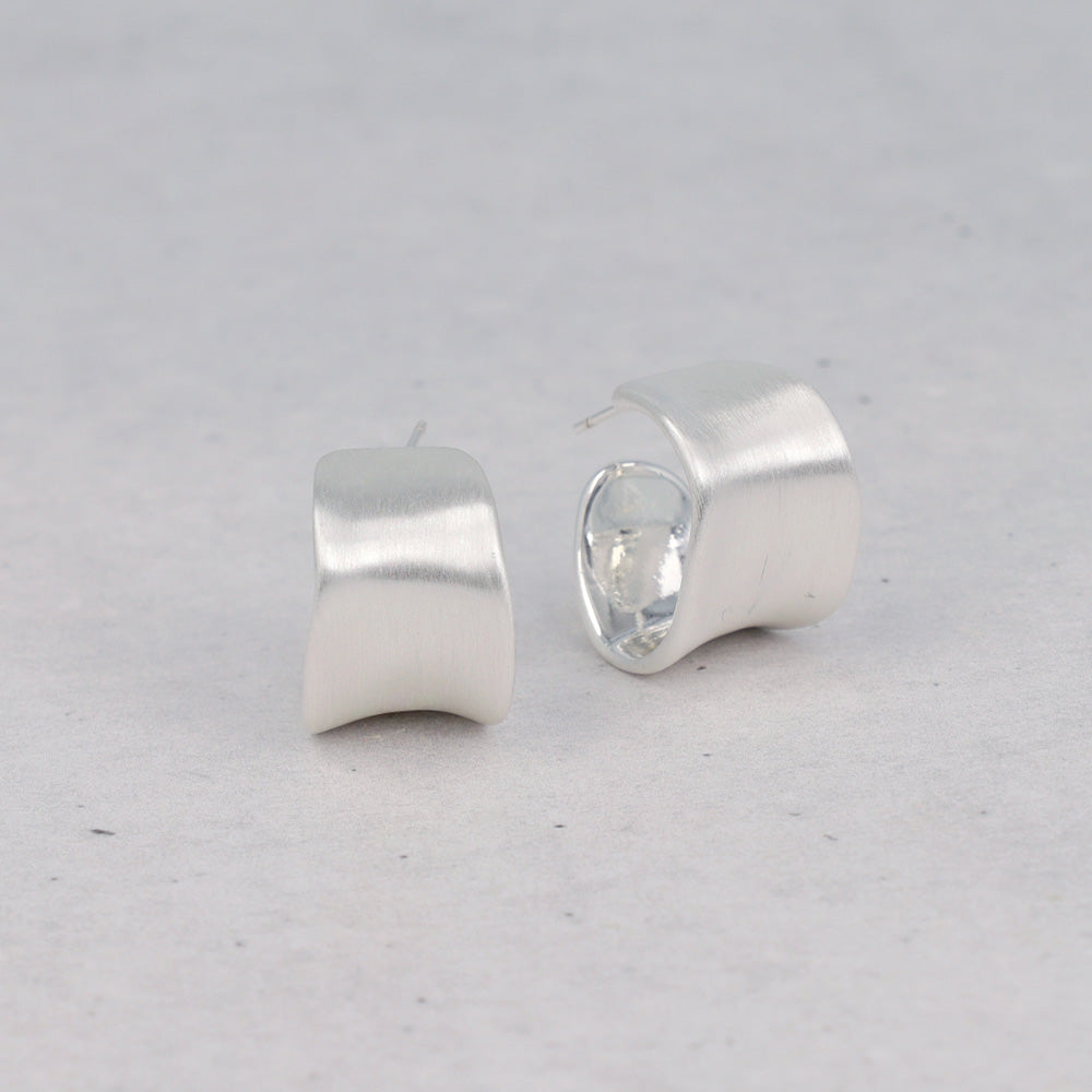 Organic Wide Curl Earrings