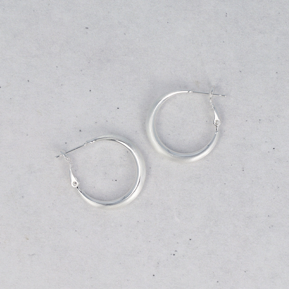 24mm Graduated Hoop Earrings - osewaya