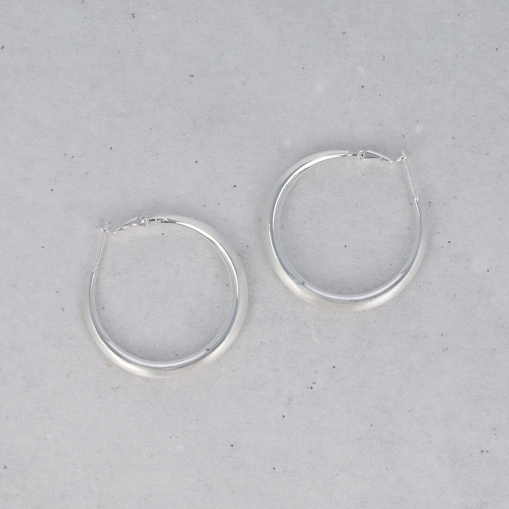 38mm Graduated Hoop Earrings - osewaya