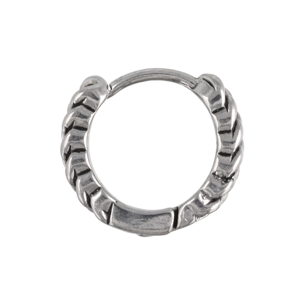 Surgical Steel Chain Hoop Earrings