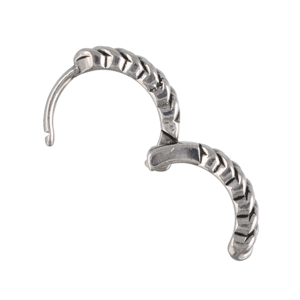 Surgical Steel Chain Hoop Earrings