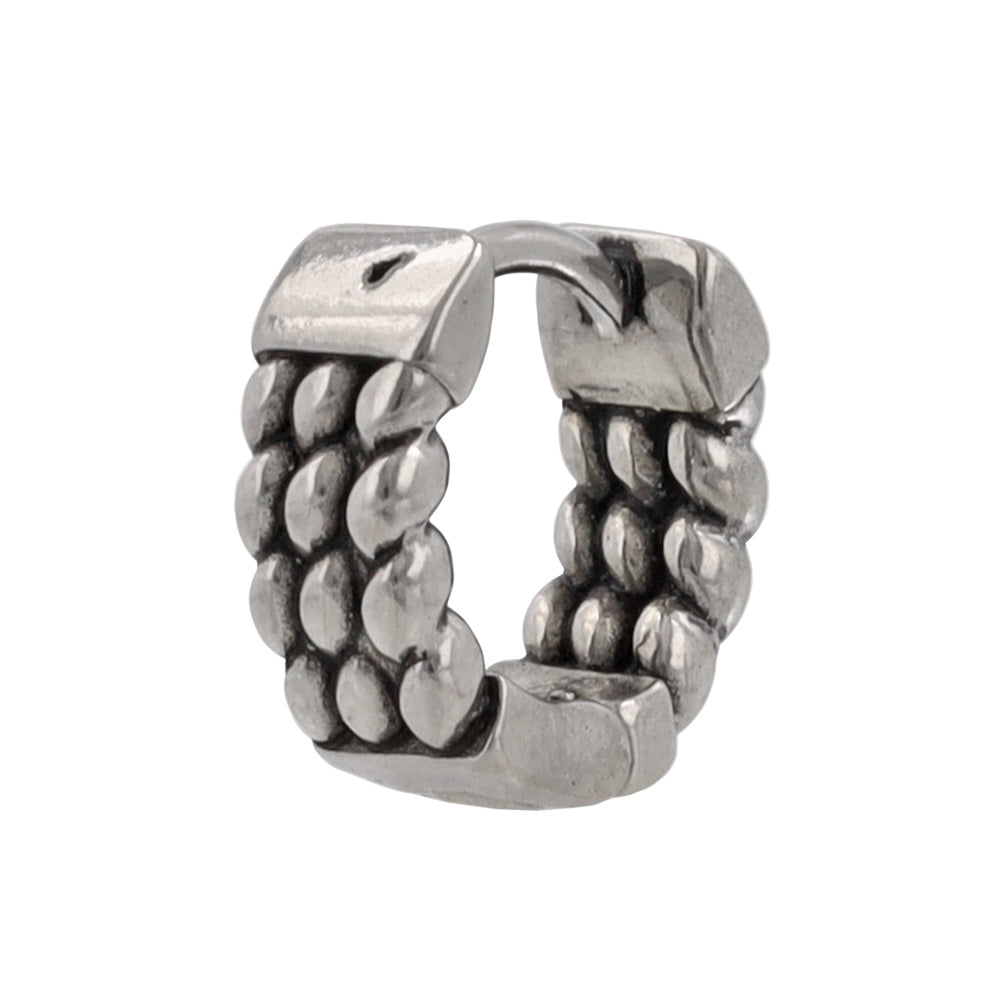 Surgical Steel Chain Hoop Earrings