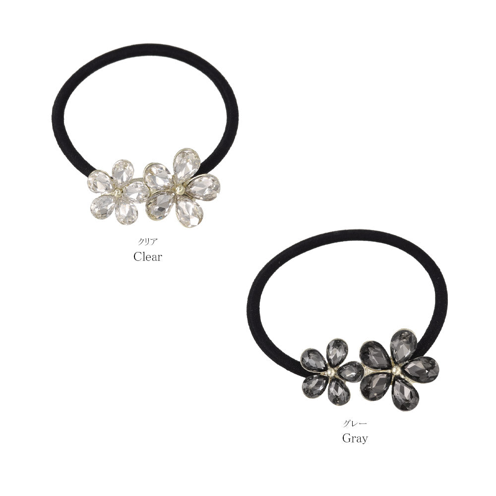 Radiant Double Flower Hair Tie