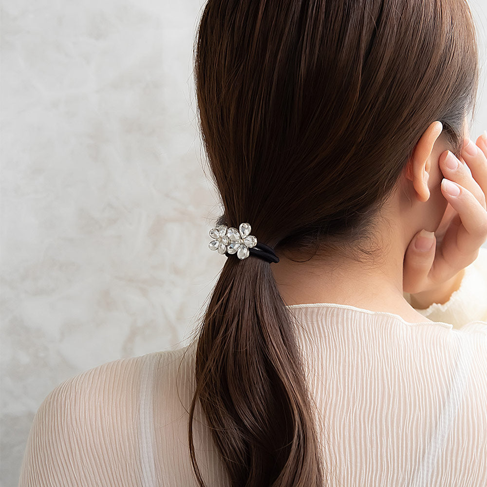 Radiant Double Flower Hair Tie