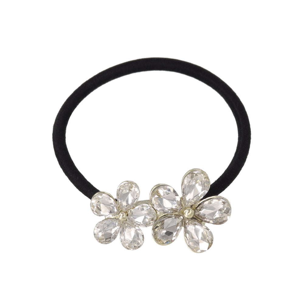 Radiant Double Flower Hair Tie