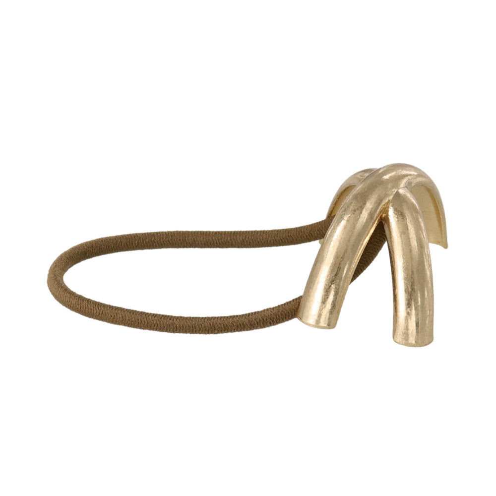 Crossed Arch Ponytail Holder