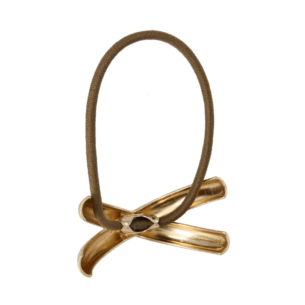 Crossed Arch Ponytail Holder