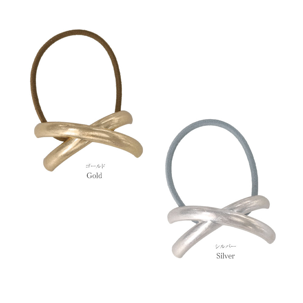 Crossed Arch Ponytail Holder