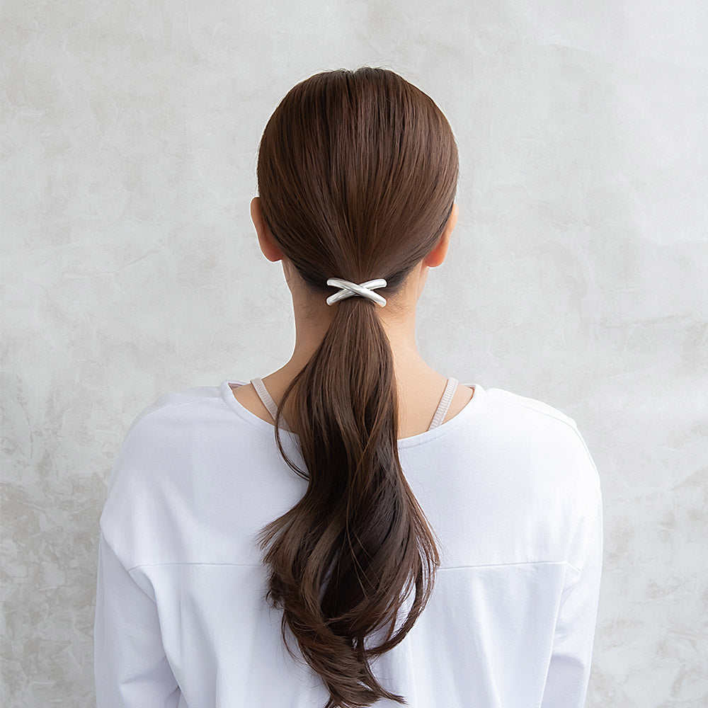 Crossed Arch Ponytail Holder