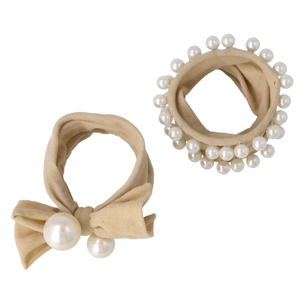 Pearlized Jersey Hair Tie Set
