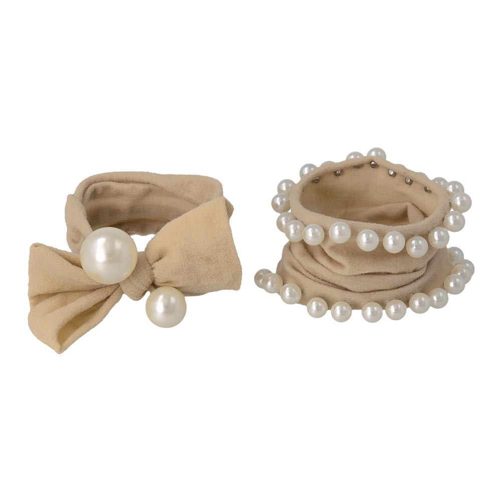 Pearlized Jersey Hair Tie Set