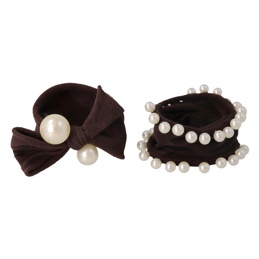 Pearlized Jersey Hair Tie Set