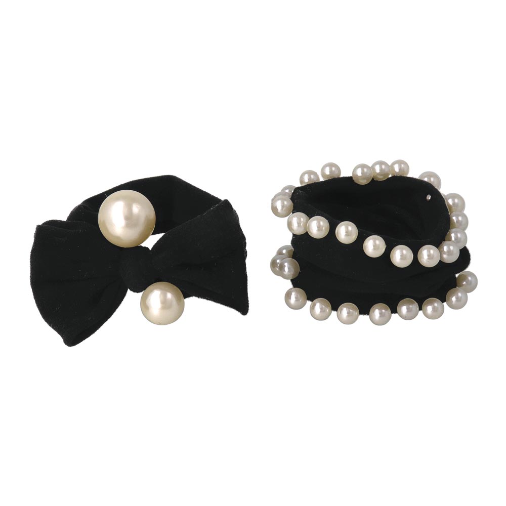Pearlized Jersey Hair Tie Set