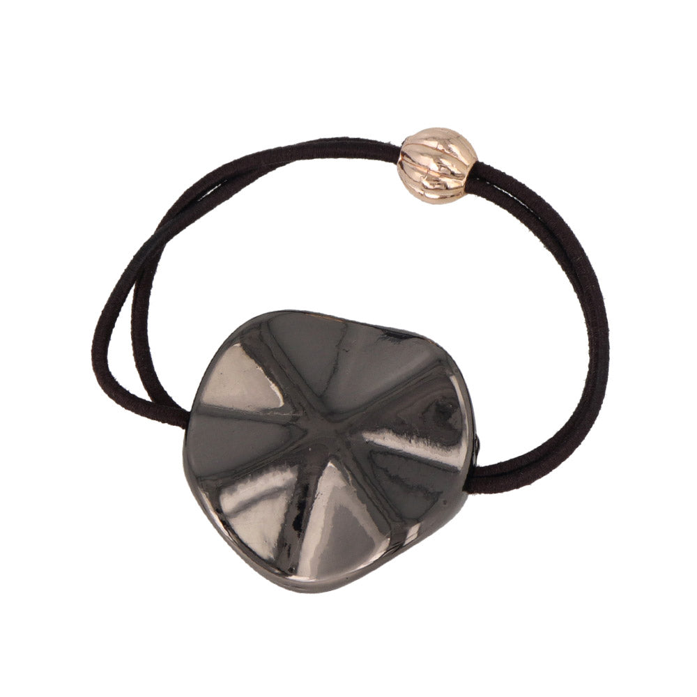 Buffed Wavy Disc Ponytail Holder