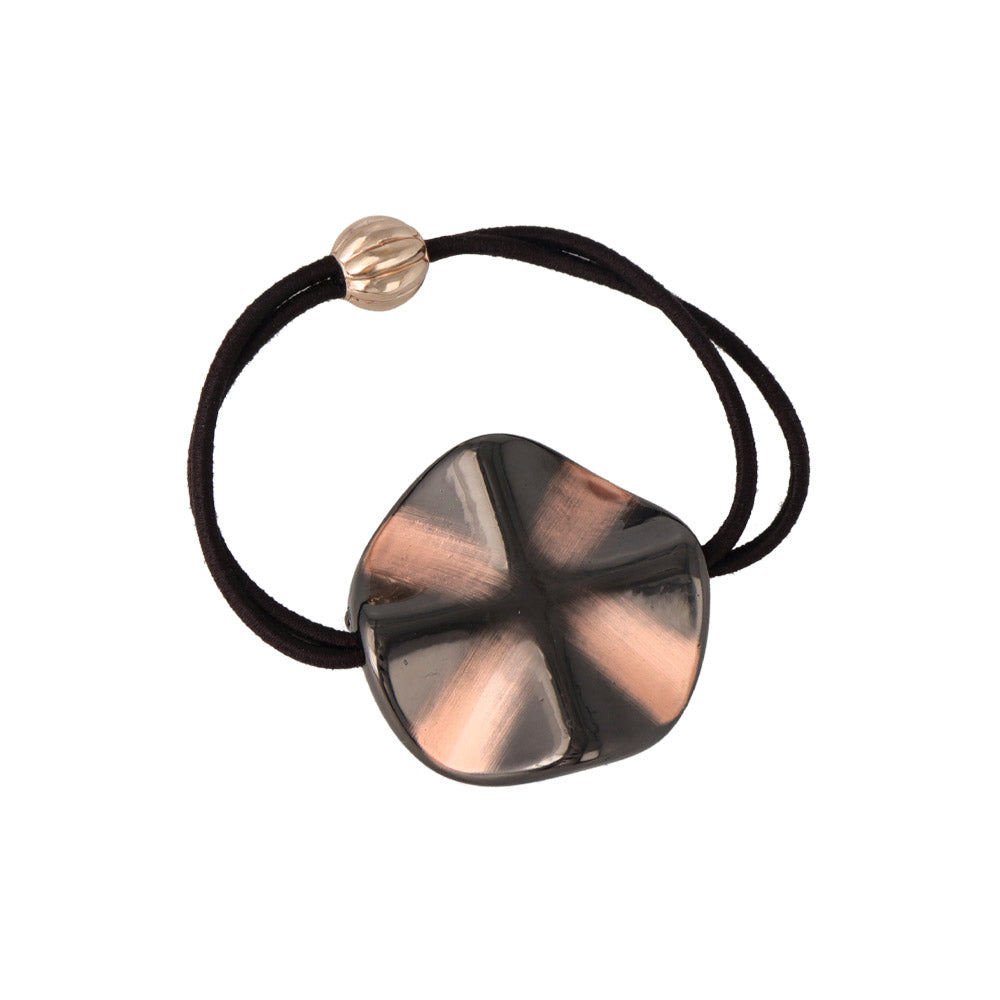 Buffed Wavy Disc Ponytail Holder