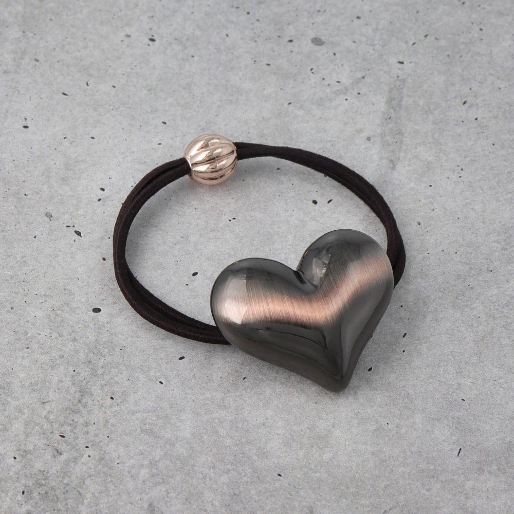 Buffed Heart Ponytail Holder - osewaya