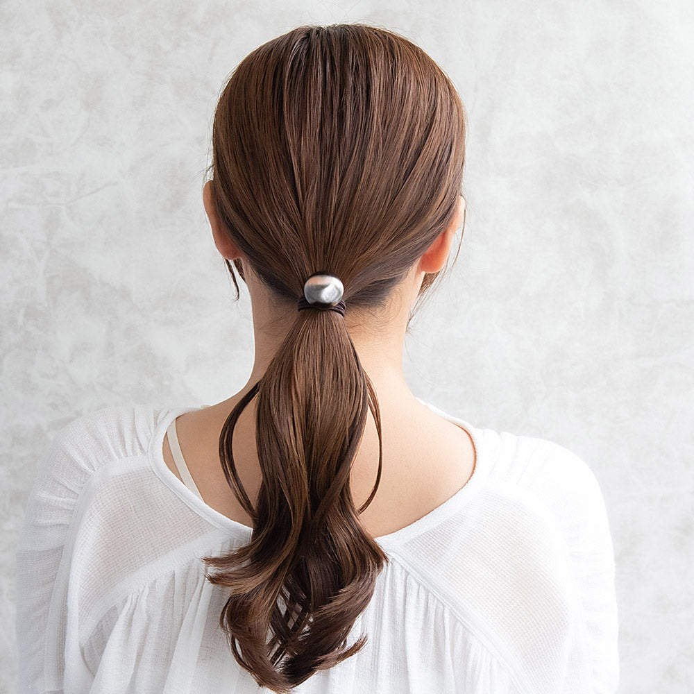Buffed Ball Ponytail Holder