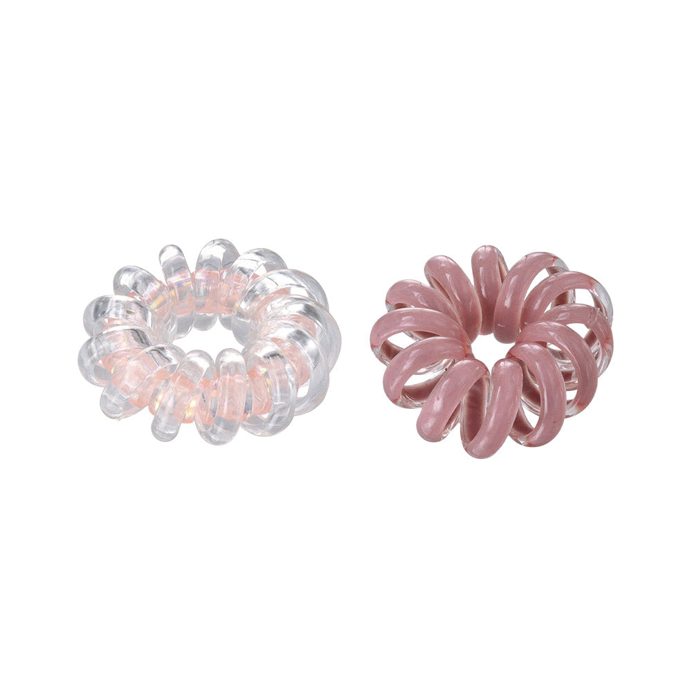 Iridescent Spiral Hair Tie Set