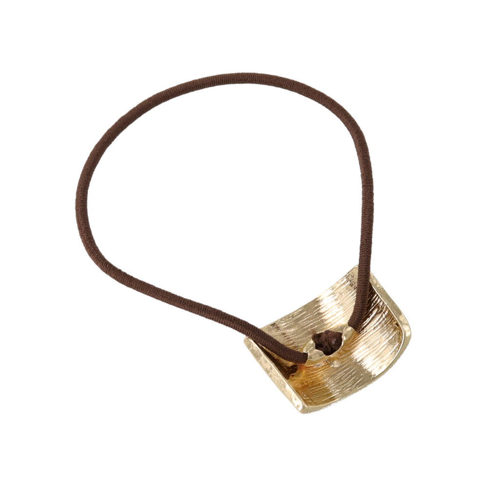 Mini Bicolor Rectangle Ponytail Holder