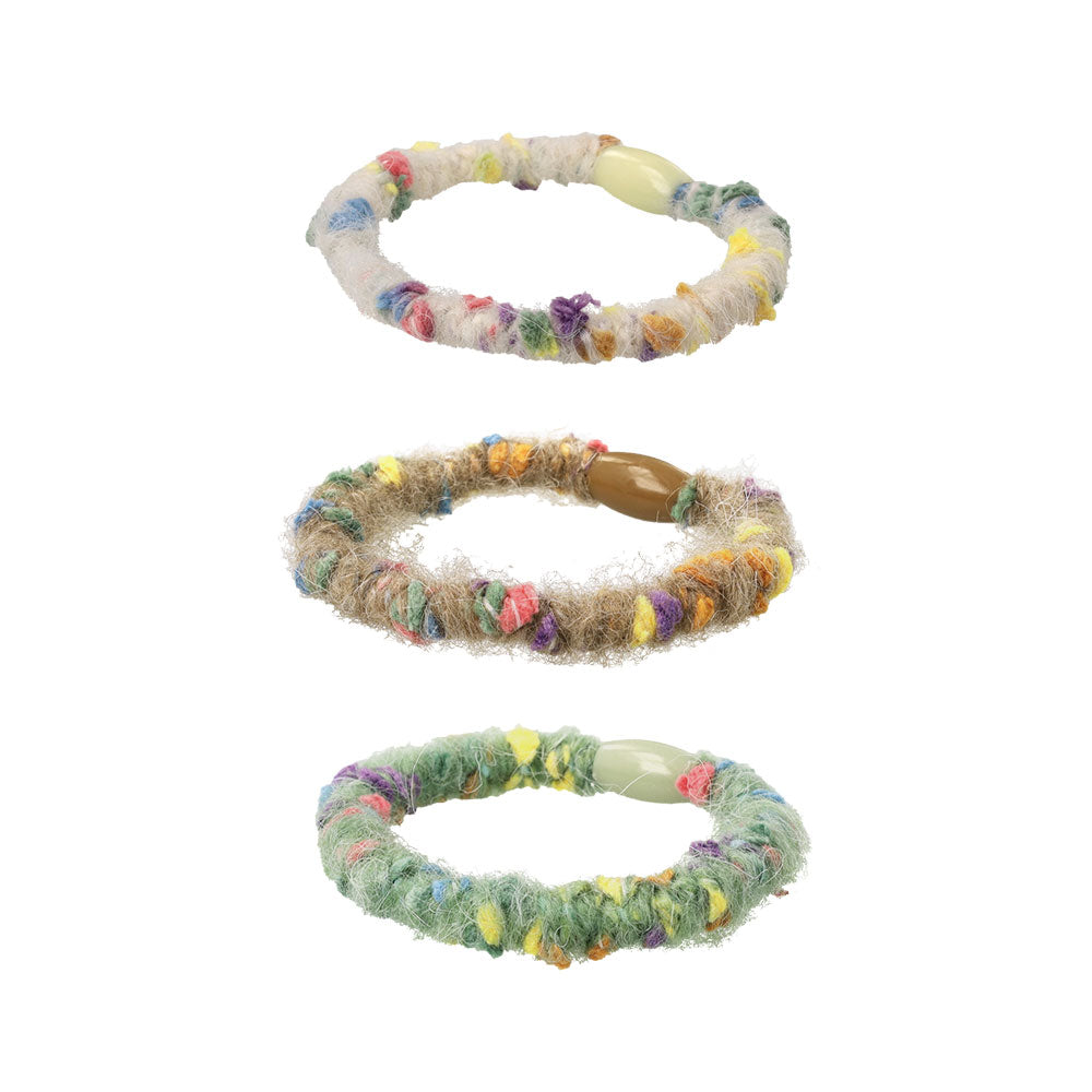 Colorful Fuzzy Hair Tie Set