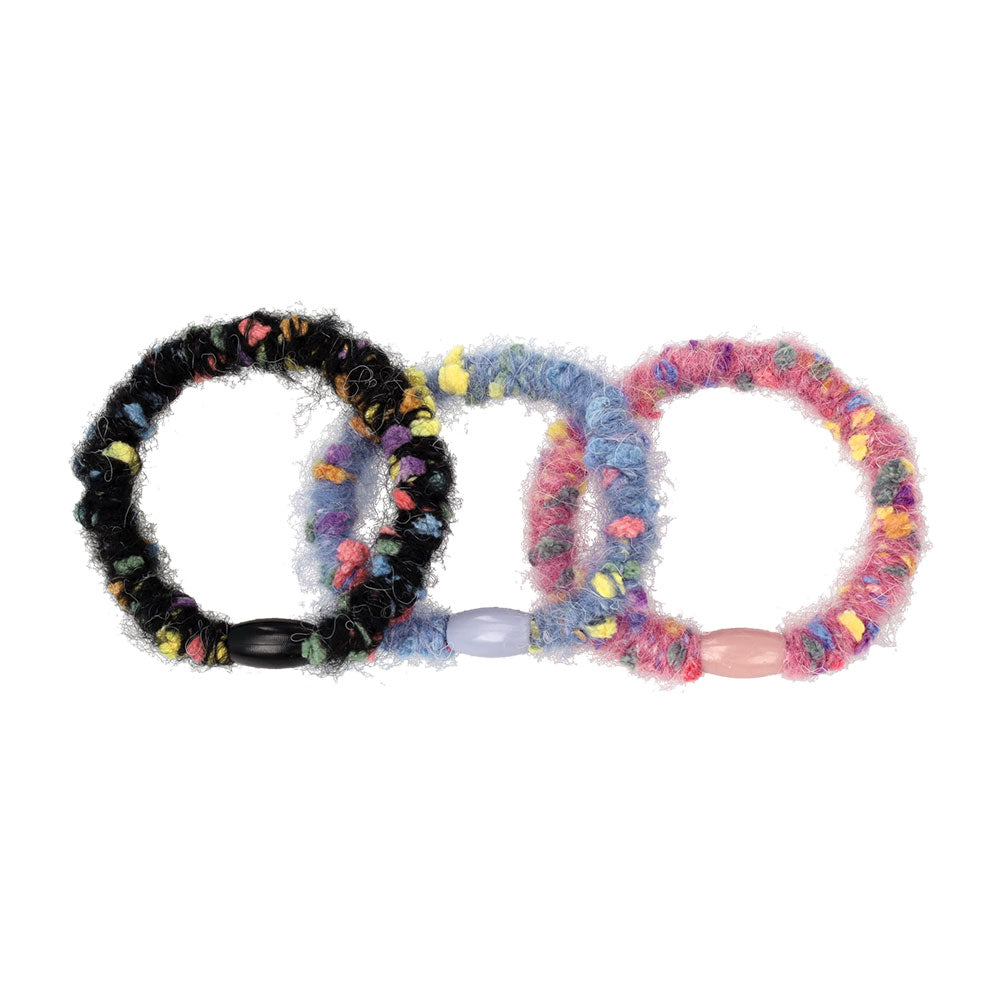 Colorful Fuzzy Hair Tie Set