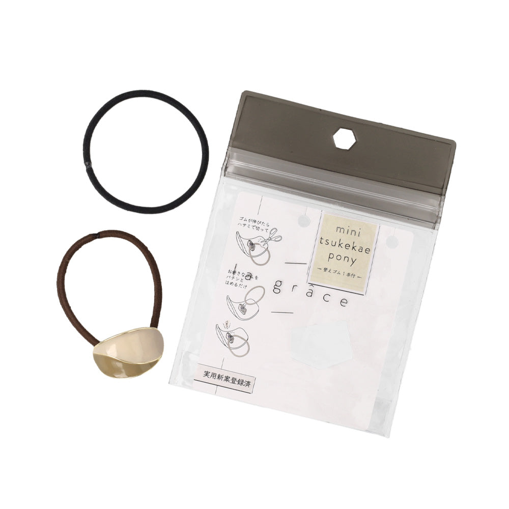 Mini Bicolor Oval Hair Tie